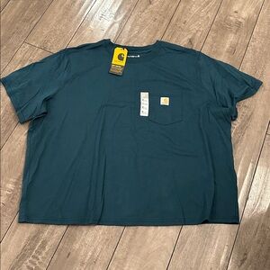 NWT Women’s Carhartt T-Shirt teal size XL